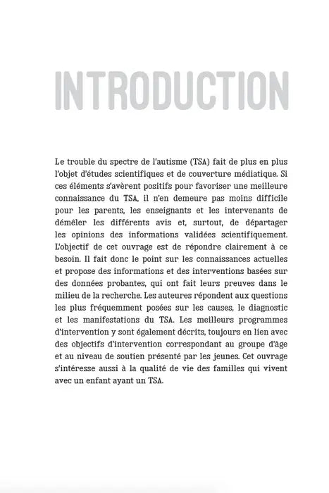 Le trouble du spectre de l&