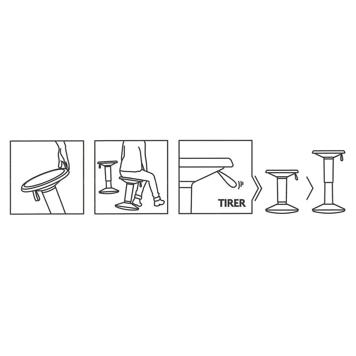 Tabouret ergonomique Interstuhl