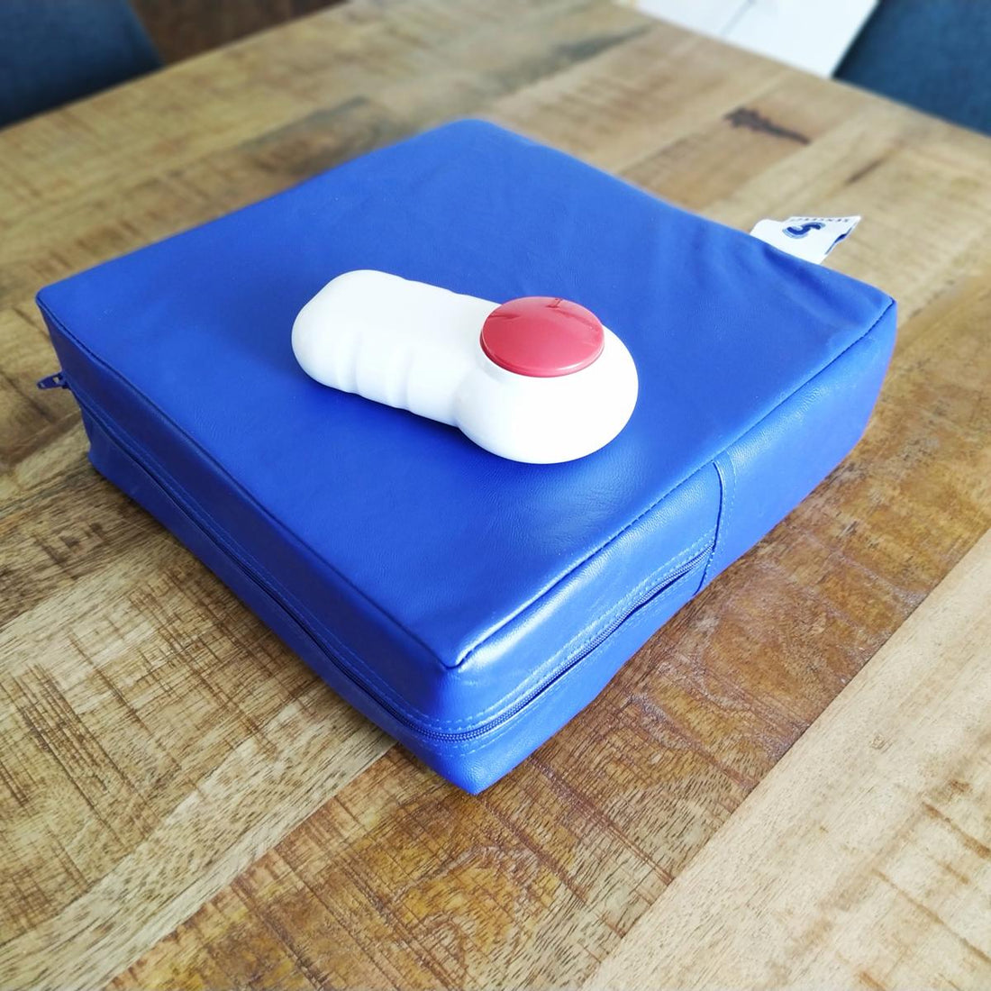 Coussin vibrant enfant CARRE BLEU