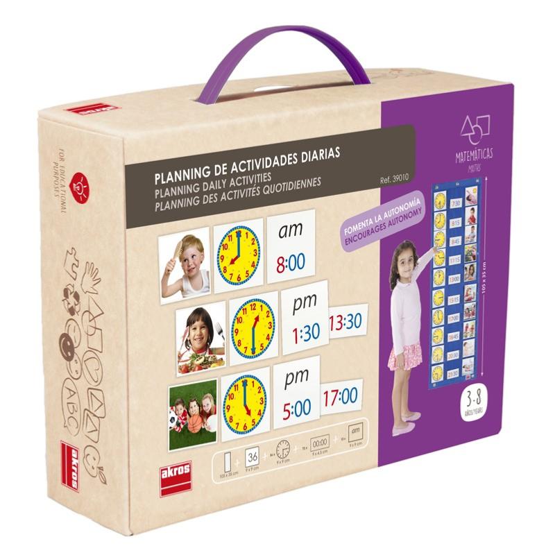 Planning des activités de la journée (maison - école)