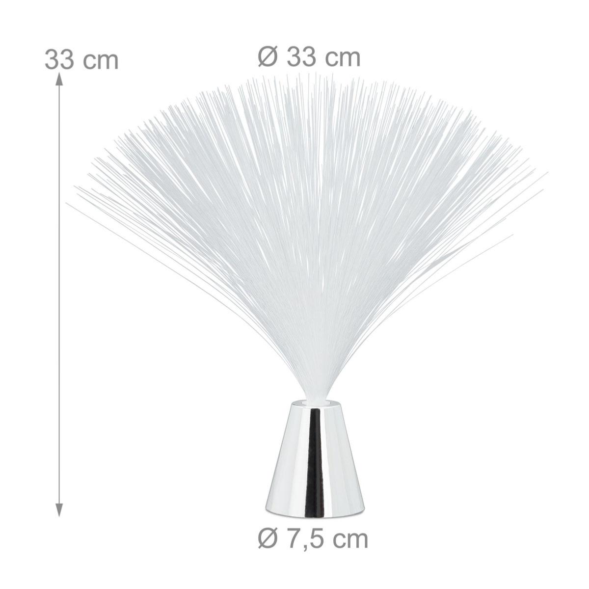 Lampe à fibres SOCLE ARGENTE