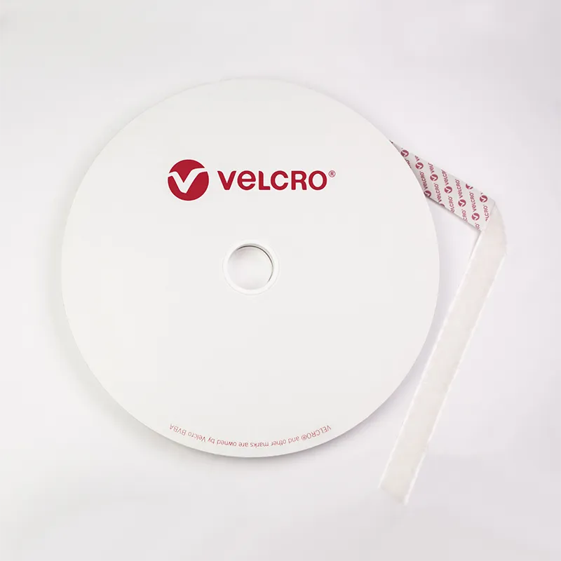 Rouleau 25 m VELCRO® adhésif BOUCLE blanc 25mm