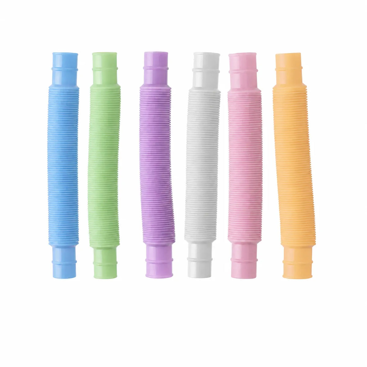 Lot de six tubes Pop sensoriels extensibles multicolores