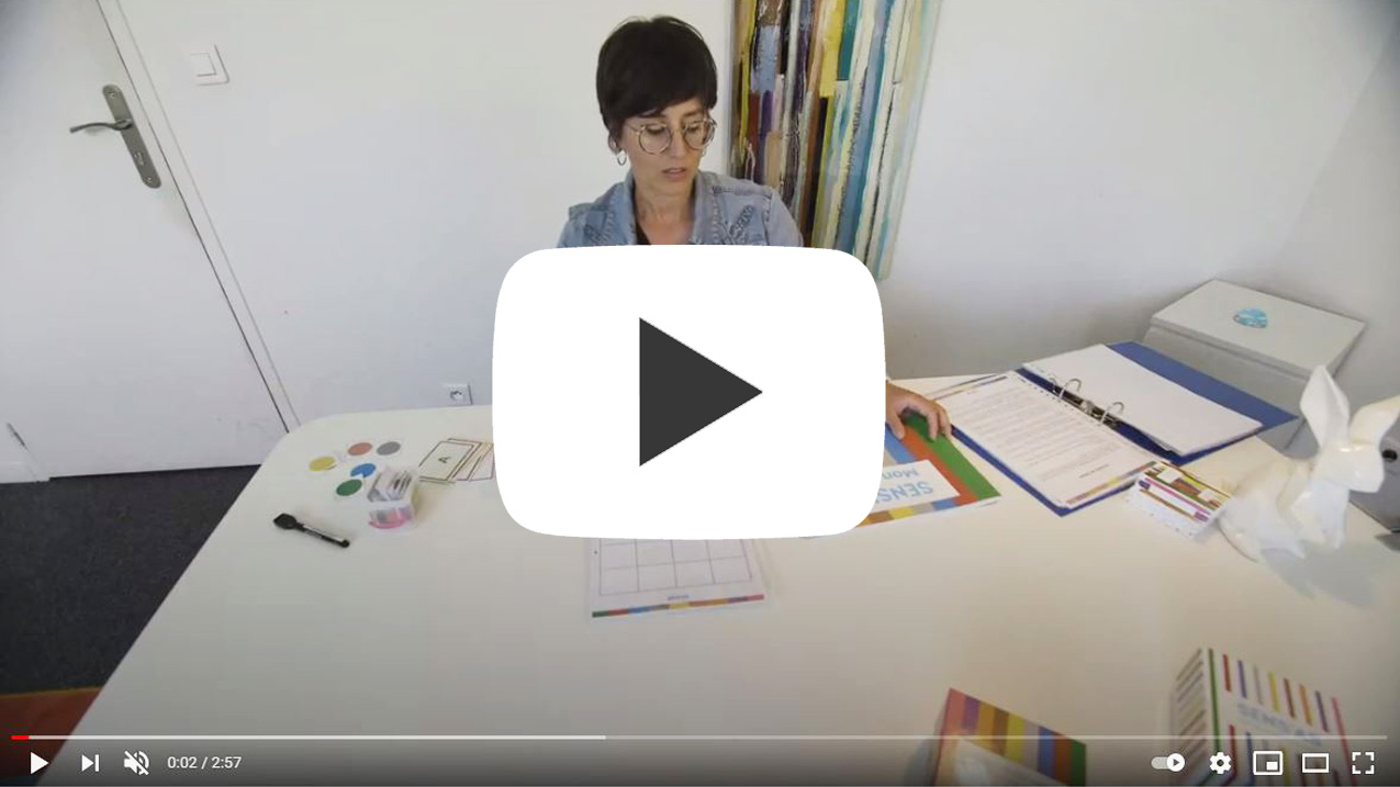 Vido tutorielle Code couleur Sens'As Autisme et lecture