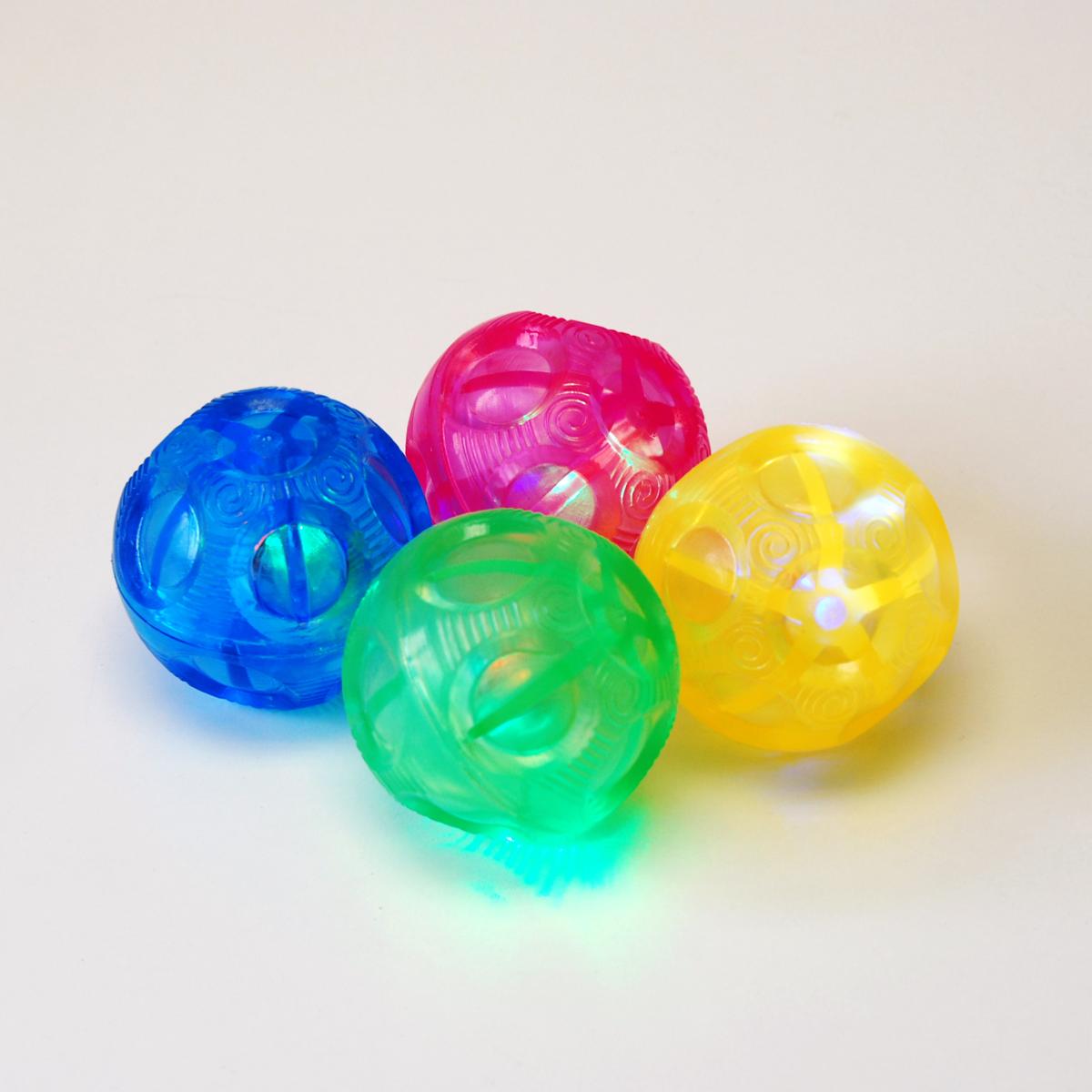 4 balles sensorielles lumineuses