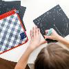 Set de 5 ardoises d'activités + craies