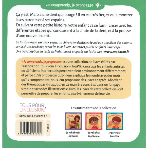 Je perds une dent Livre jeunesse Autisme Diffusion