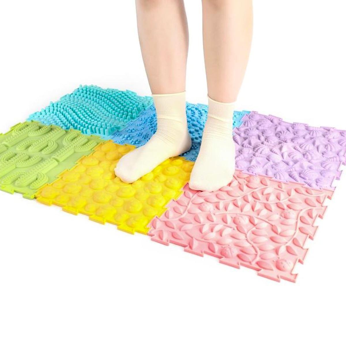 Chemin Sensoriel Tapis Dalles Orthopédiques Perception Tactile - Jilu