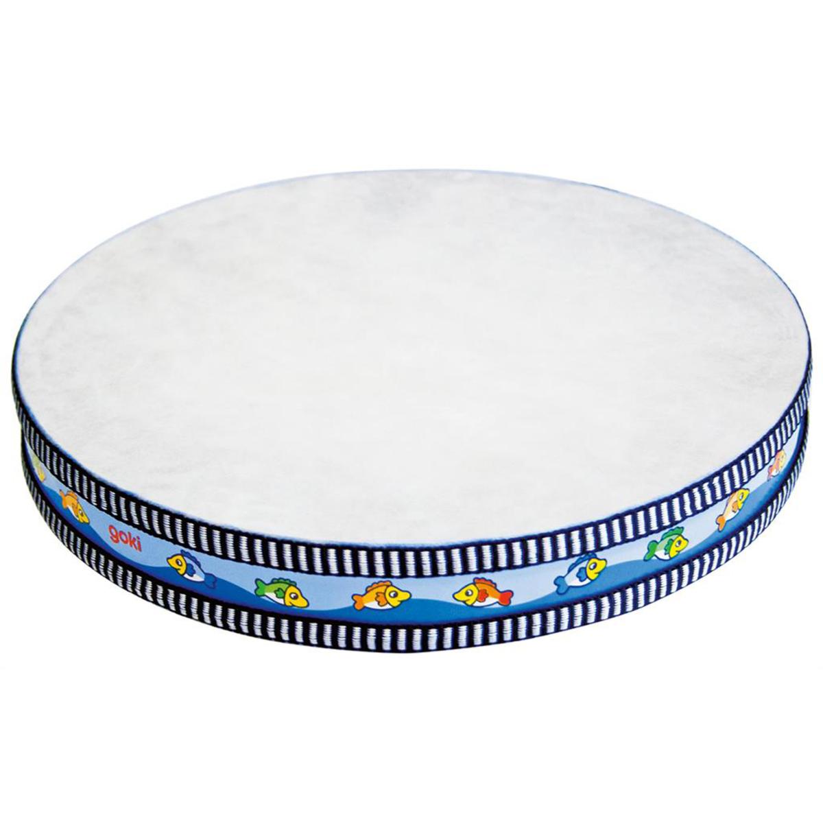 BQLZR 20,3 cm Violet Plastique Ocean Wave tambour avec peau de tambour clair Mer son Percussion musical jouet éducatif pour enfants 