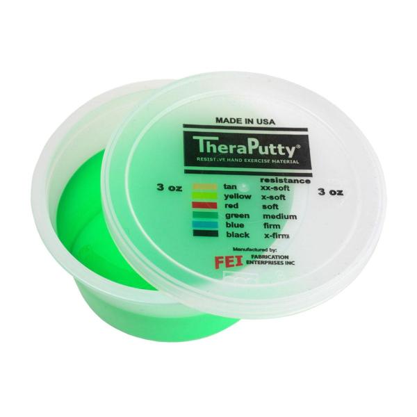 TheraPutty® Pâte à malaxer VERT DUR