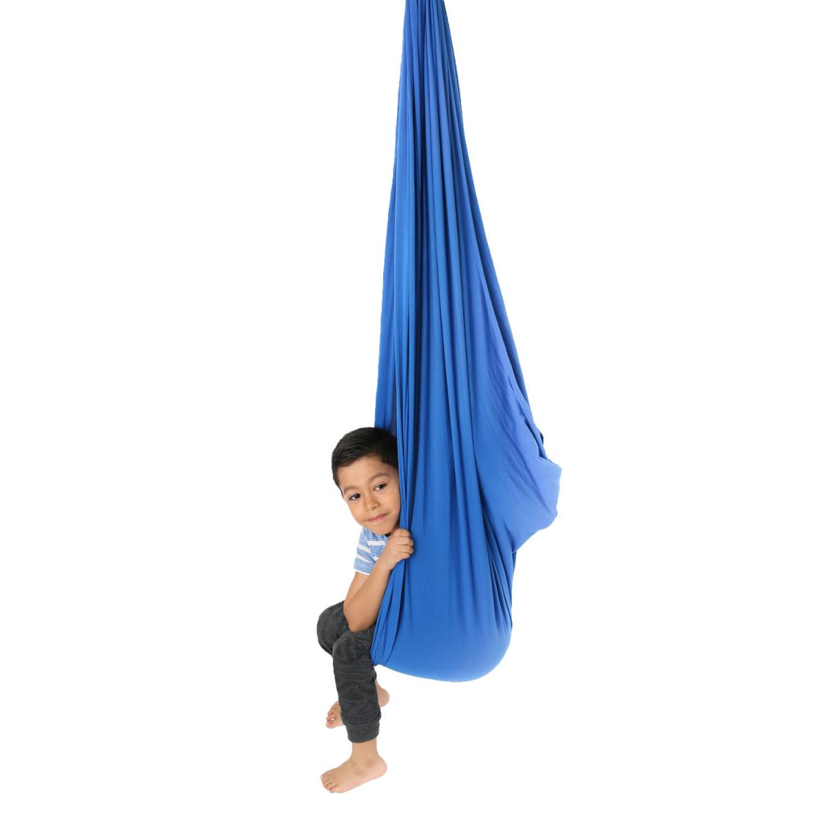 VEVOR Balançoire pour Thérapie Intérieure, Bleu en Tissu en Nylon Balançoire  Sensorielle Idéale, 100 kg Max. Hamac pour Enfant L'autisme, ADHD, Troubles  du traitement Sensoriel, Syndrome d'Asperger