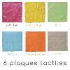 Parcours sensoriel de plaques tactiles géantes
