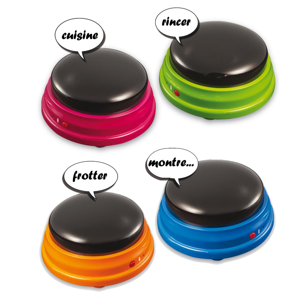 petite taille mini parler réponse buzzer son bouton enregistreur vocal  enregistrable bouton