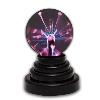 Lampe boule PLASMA socle noir