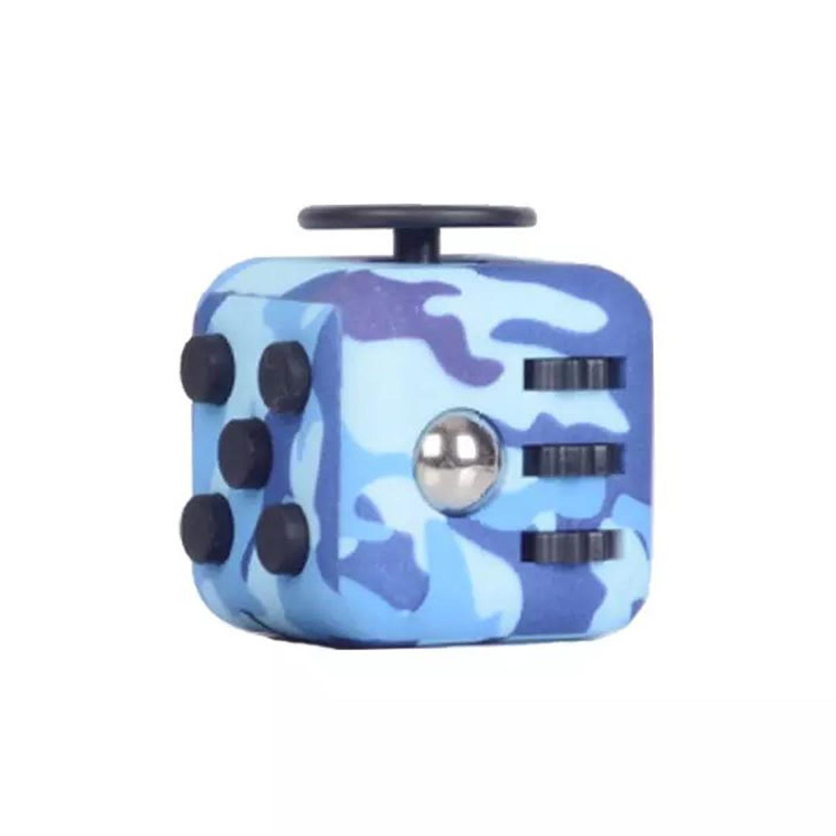 Fidget Cube Anti Stress Enfant Adulte - Fidget Toys Object Anti Stress  Anxiety - Jouet de Décompression avec 6 Modules Apaisants (noir)