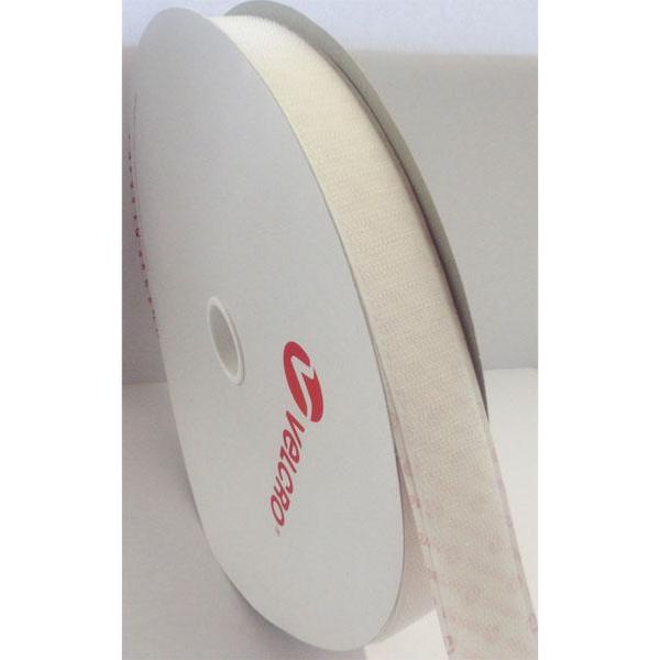 Velcro Scratch auto adhessif en 50 mm blanc, bande Scratch autocoll