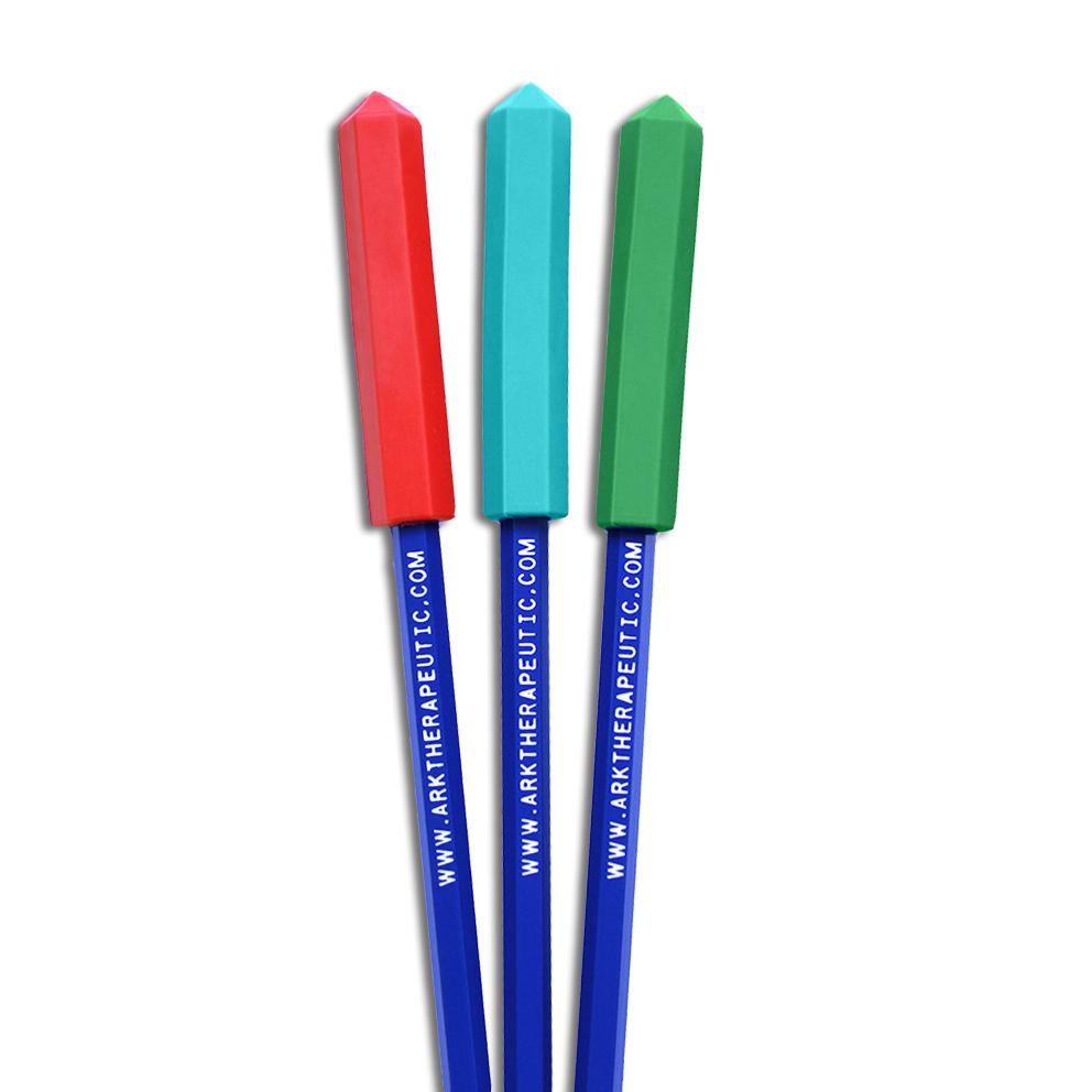 Embout De Stylo à Mordiller - Hockey - Bleu - Tournebidouille