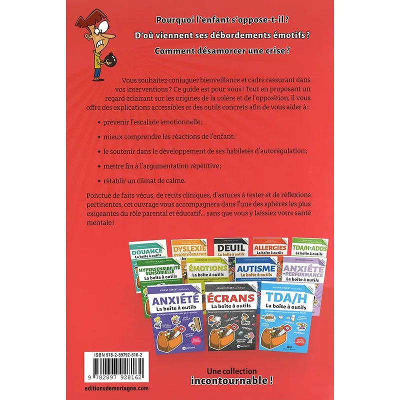 Quatrième de couverture du titre "Crises, colère et opposition, la boîte à outils" d&