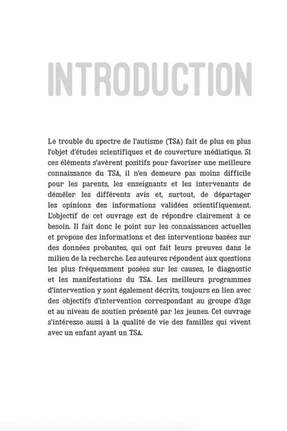 Le trouble du spectre de l&