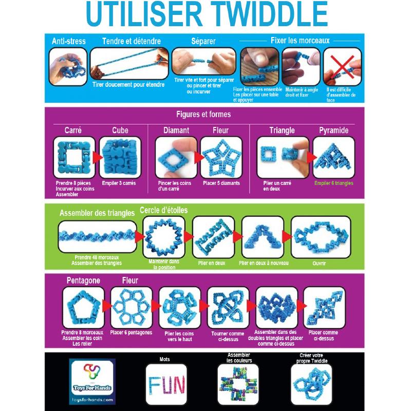 Twiddle multicolore