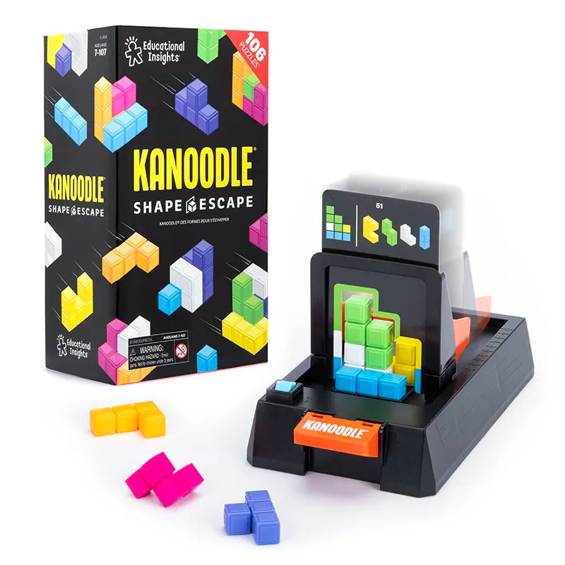 Kanoodle Shape Escape, jeu de réflexion et puzzle logique 3D avec mur mobile chronométré