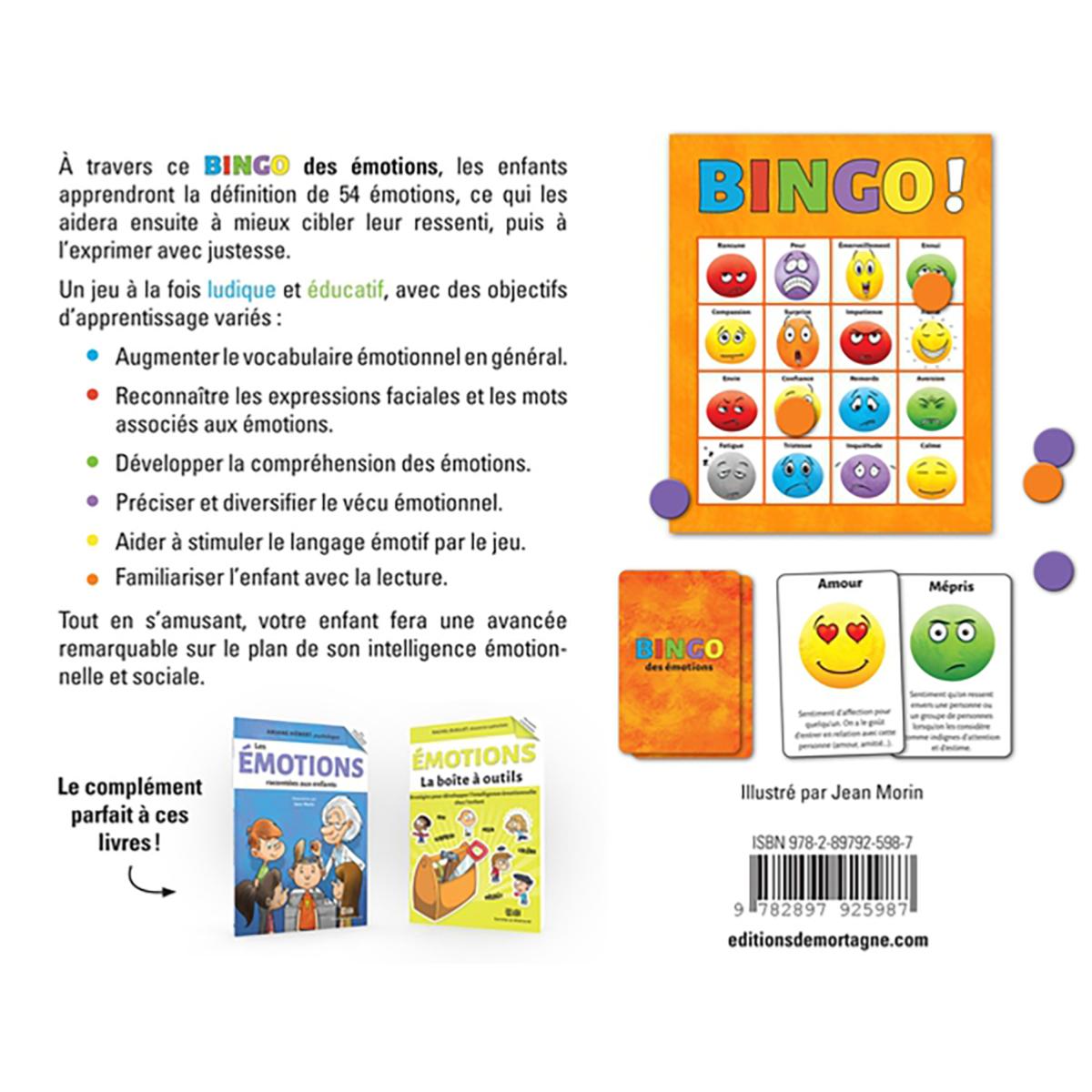 Jeu Bingo des émotions