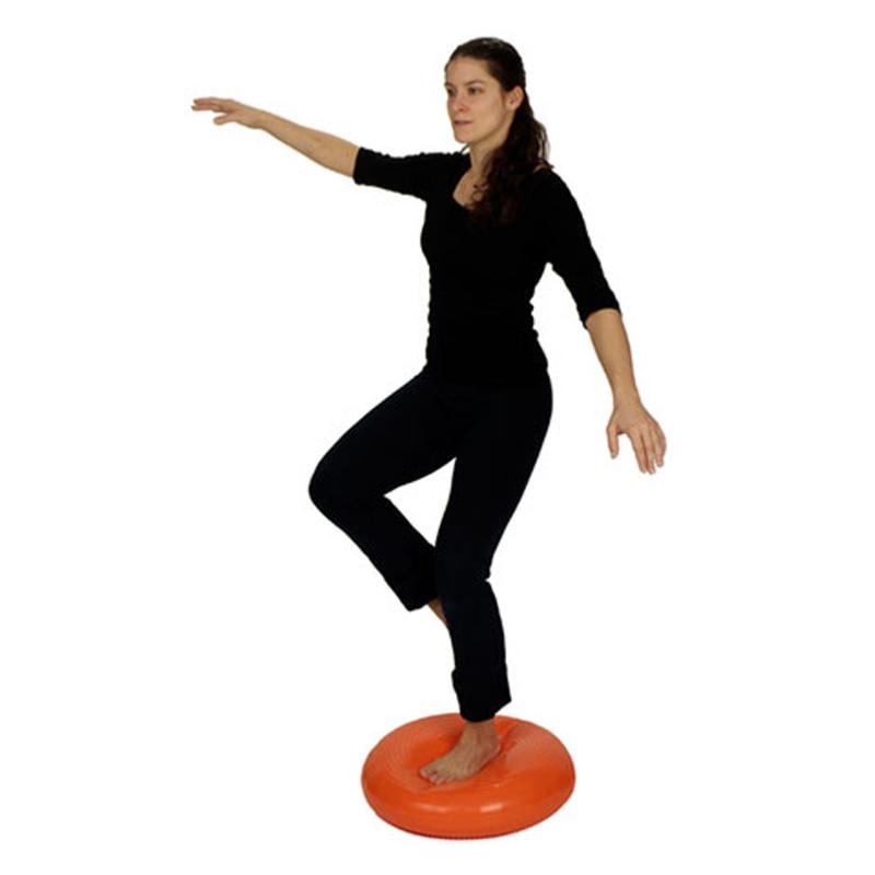 Navaris Coussin D'Équilibre Gonflable Avec Pompe - Disque Fitness Yoga Pilates - Picots Massage Et Rééducation