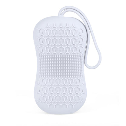 Brosse de bain silicone avec éponge moussante