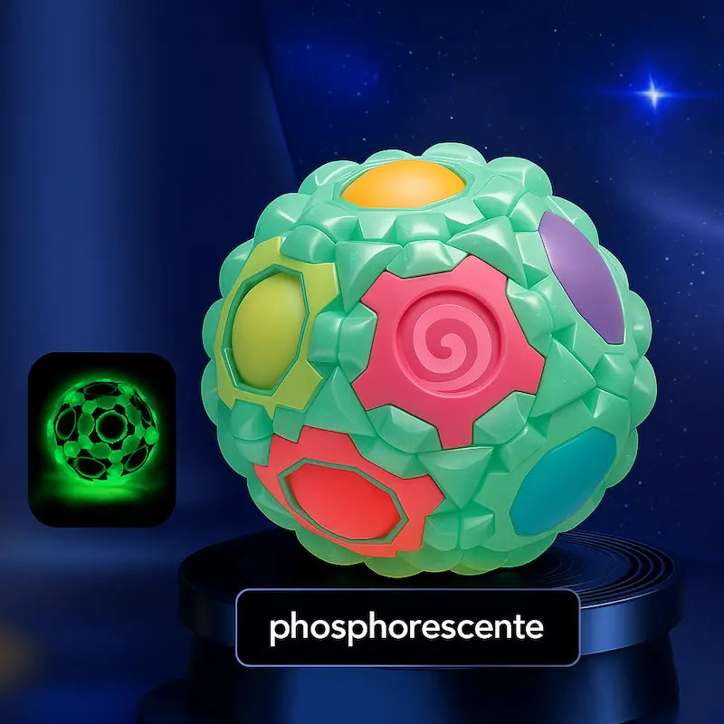 Balle puzzle &amp; spinner phosphorescente
