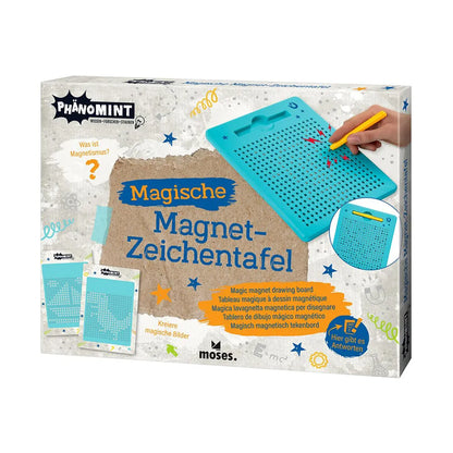 Boîte de l’ardoise magnétique à billes avec stylet et modèles de dessins PhänoMINT