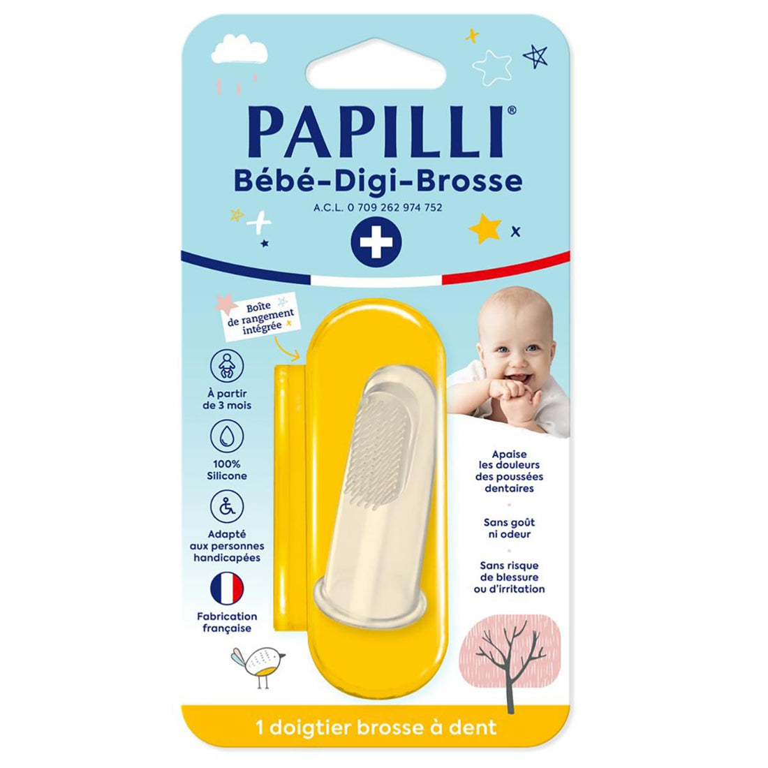 Brosse à dents de doigt