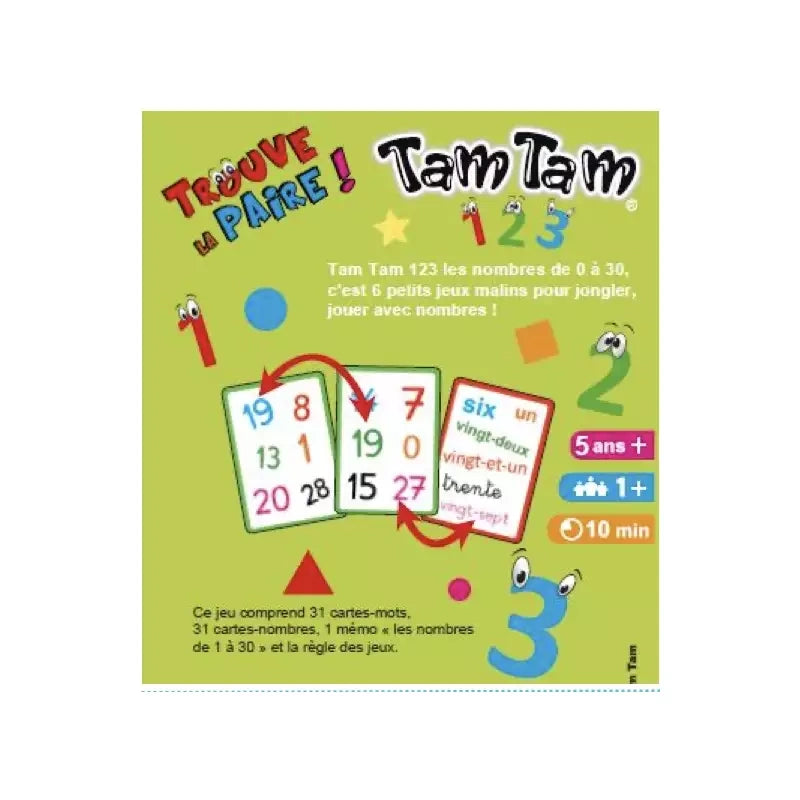 TAM TAM 123 - Les nombres de 0 à 30
