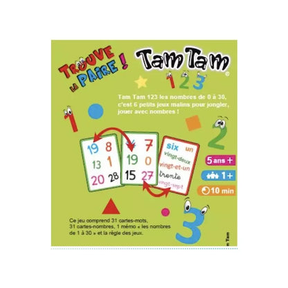 TAM TAM 123 - Les nombres de 0 à 30