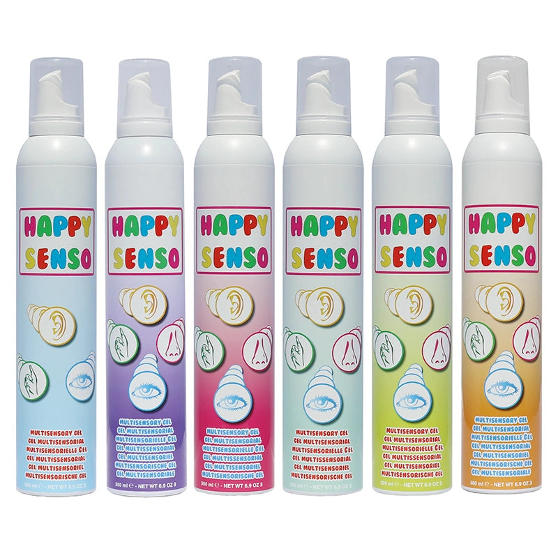Pack de 6 gels multisensoriels Happy Senso – six couleurs et parfums