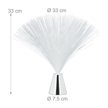 Lampe à fibres SOCLE ARGENTE