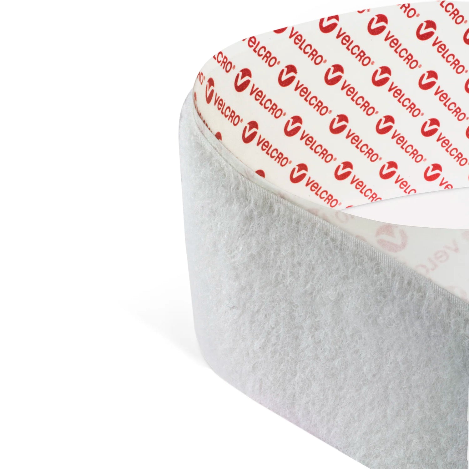 Rouleau 25 m VELCRO® adhésif BOUCLE blanc 25mm