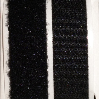 Boîte de 10 mètres de bande adhésives Velcro® noir - crochet + boucle