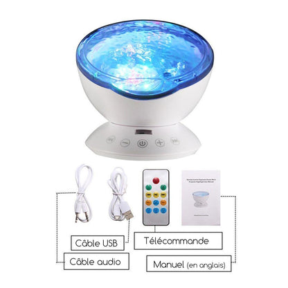 Lampe à projection Océan