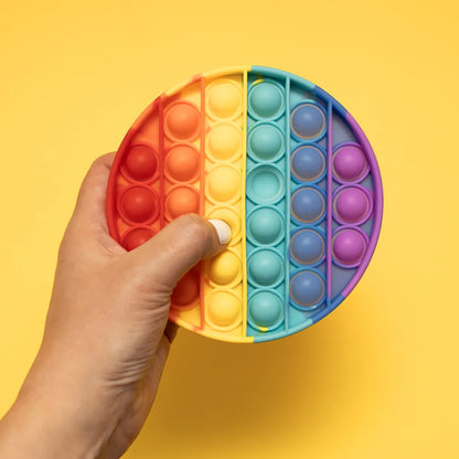 Pop It fidget arc-en-ciel ROND