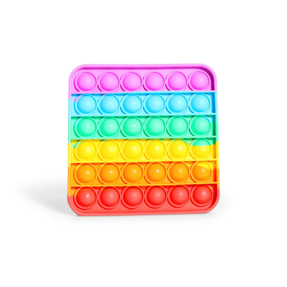 Pop It fidget arc-en-ciel CARRÉ