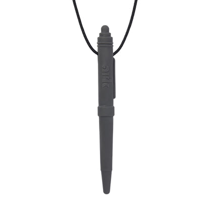 Pendentif stylo lisse ARK à mâcher SOUPLE GRIS CLAIR