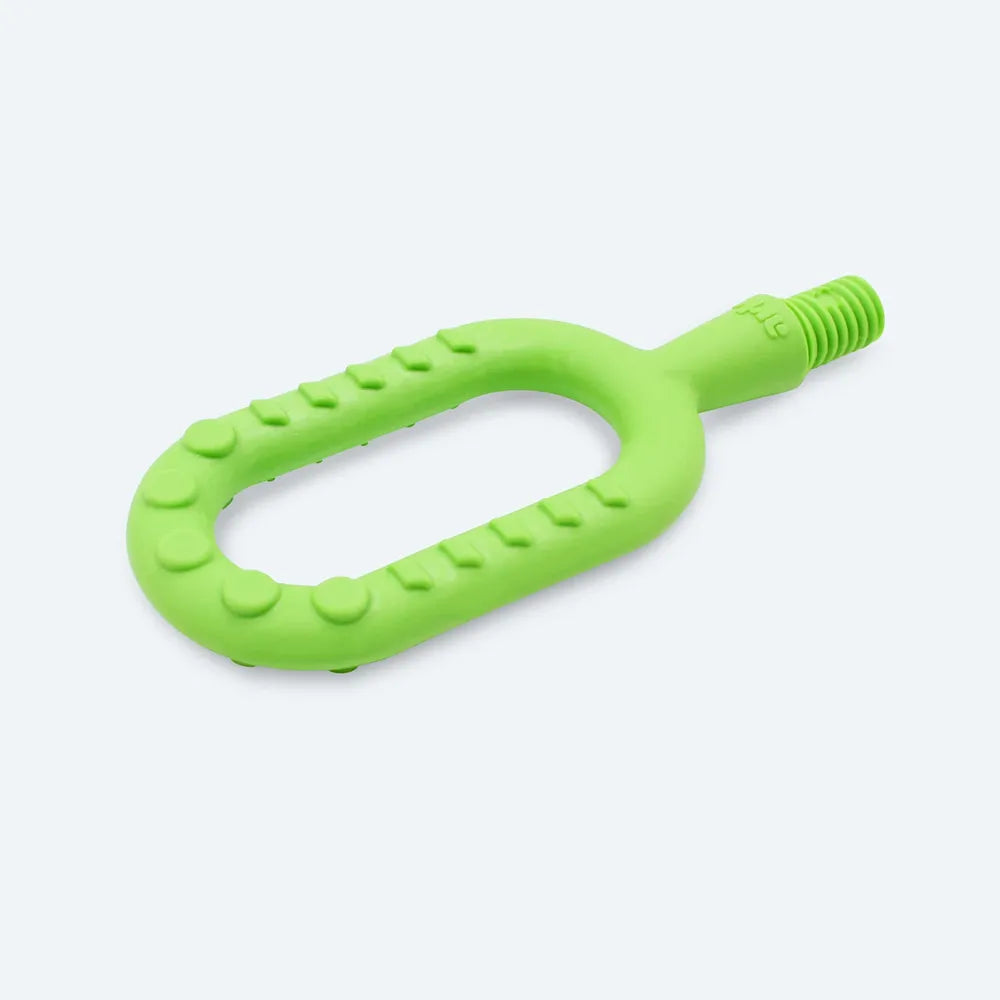 Embout ARK ovale vert pour Z‑Vibe avec reliefs sensoriels variés.