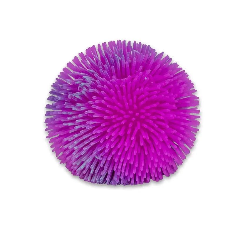 Balle pompon déformable bicolore