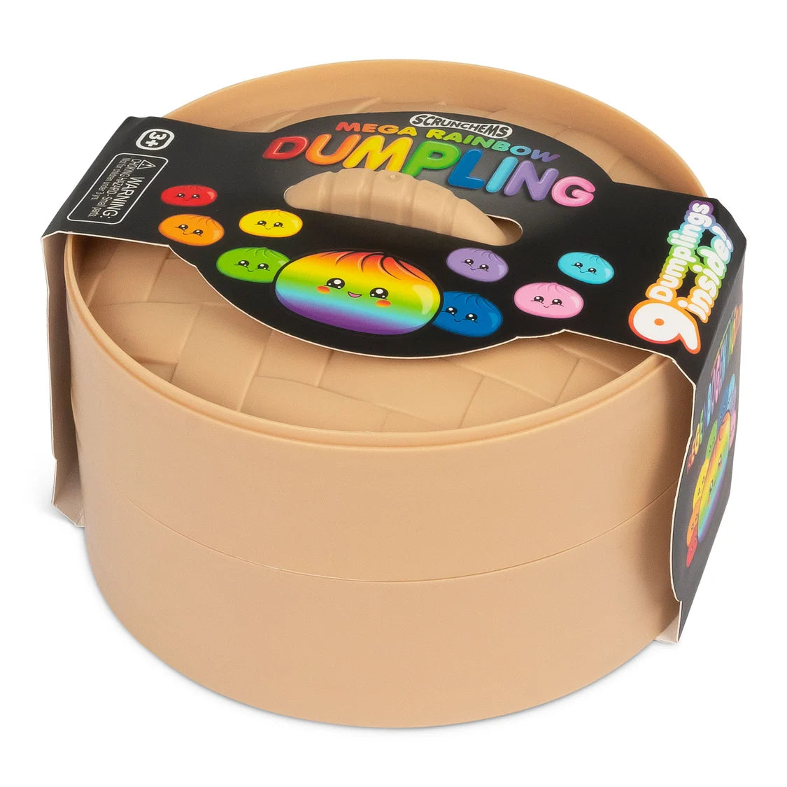 Panier vapeur de 9 squishies antistress dans son emballage Scrunchems