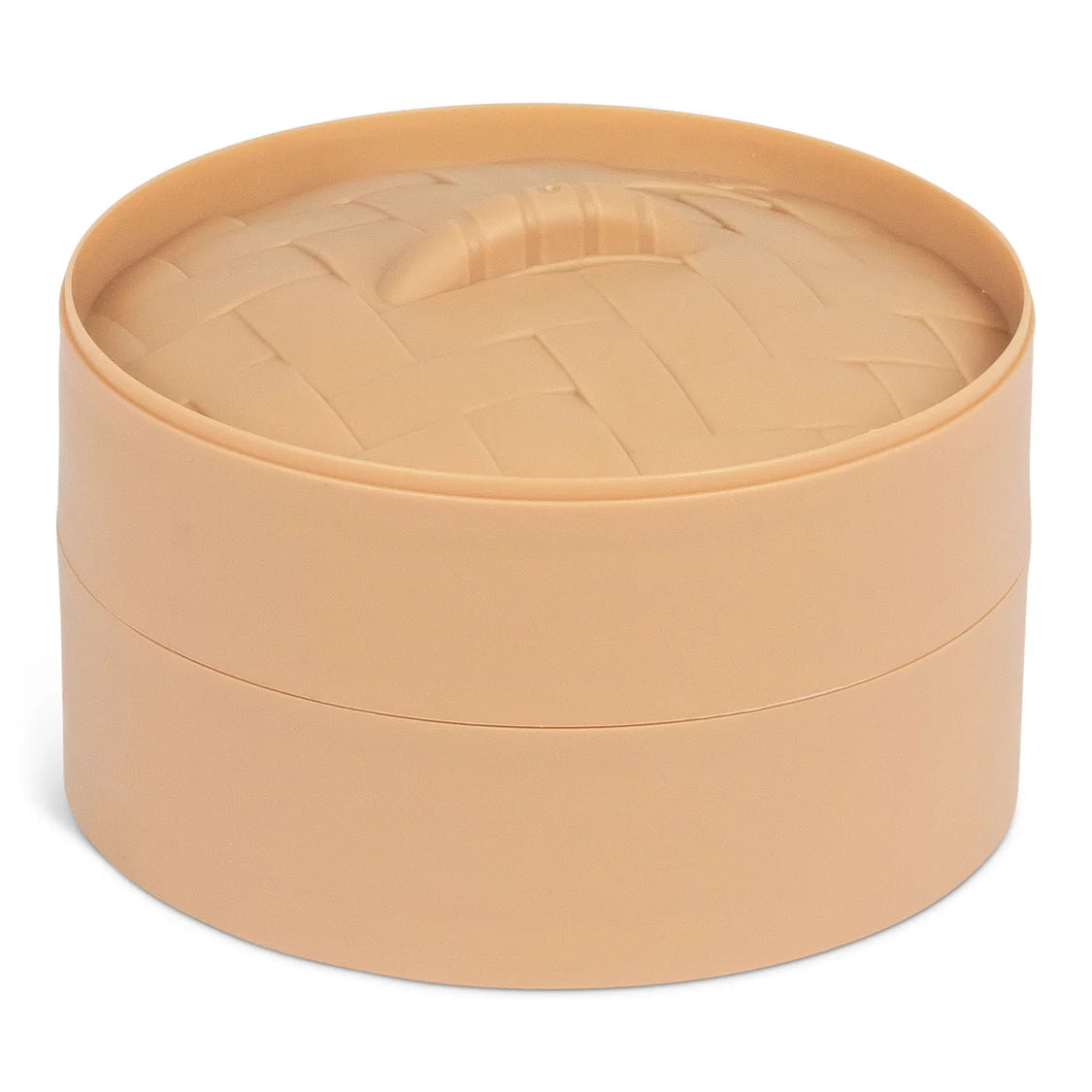 Panier vapeur de rangement fermé avec couvercle à motif tressé