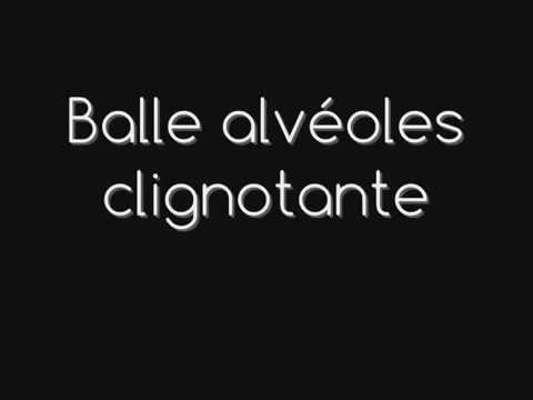 Balle alvéoles clignotante