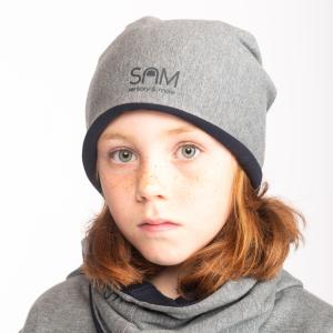 Bonnet trs doux, en coton organique sans tiquette et dont les coutures sont dissimules de la marque Sam Sensory