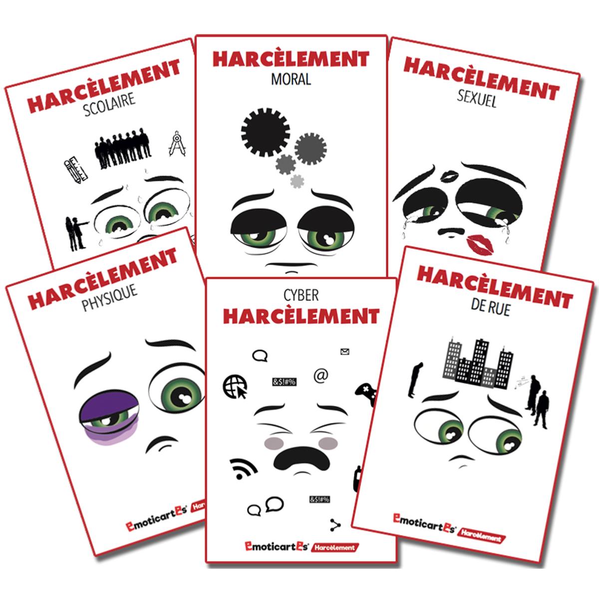 Emoticartes Harclement jeu pour faire face et grer les situations de harclements