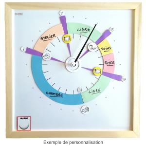 Le synopte est une horloge qui offre  son utilisateur une vision complte de sa journe en lui permettant d'apprendre  s'organiser de faon autonome. 