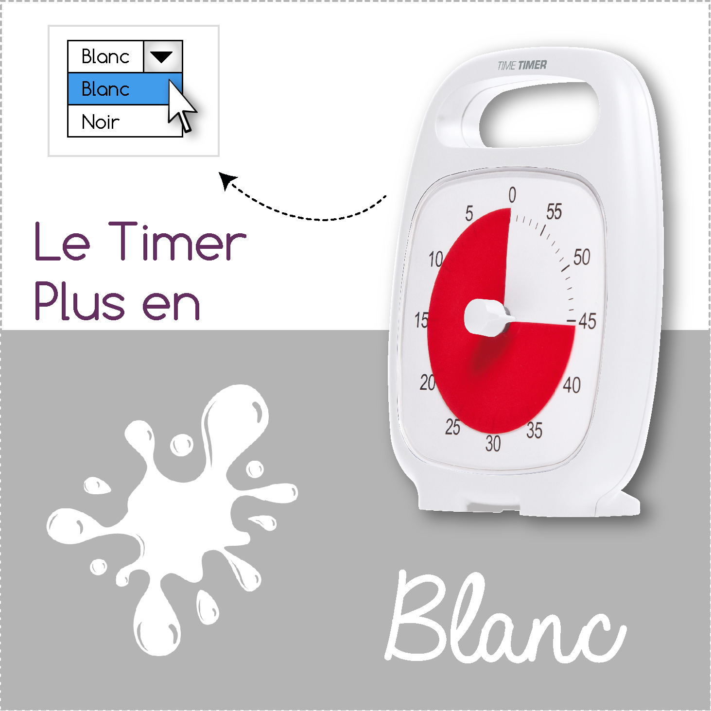 Time Timer Plus BLANC